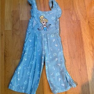 Disney Cinderella Jumpsuit Romper - Blue - Size 3T/4T